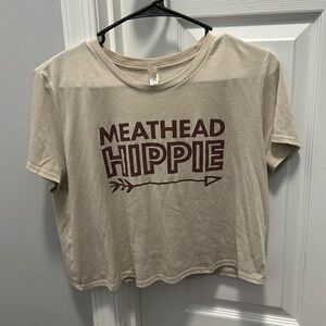 Meathead hippie crop top